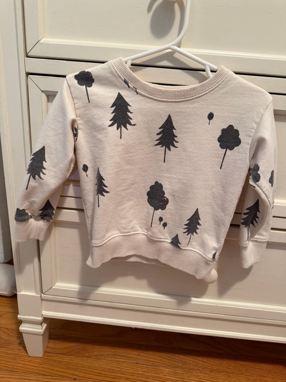 Rylee + Cru Cream Pullover with Dark Print